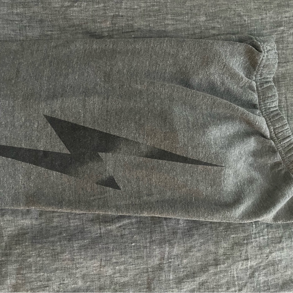 Aviator Black Lightning Bolt Sweatpants